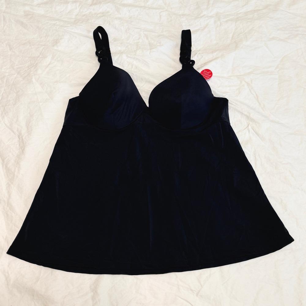 Spanx Black Tank Top Bra-llelujah Top Women's Size 14 B/C NWT